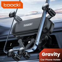 Toocki Universal Gravity Car Phone Holder For iPhone Xiaomi Samsung Smartphone Holder Air Vent Clip Mount Stand for 4.7-7.0 inch