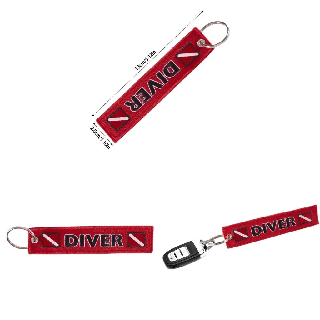 Diver Identity Keychain Ring for Scuba Enthusiasts and Outdoor Adventures