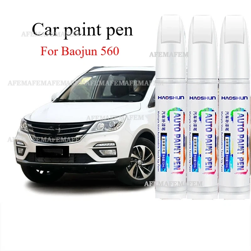 For Baojun 560 Special Car Paint Pen Scratch Repair artifact candy white original burgundy red paint For Car Scratches