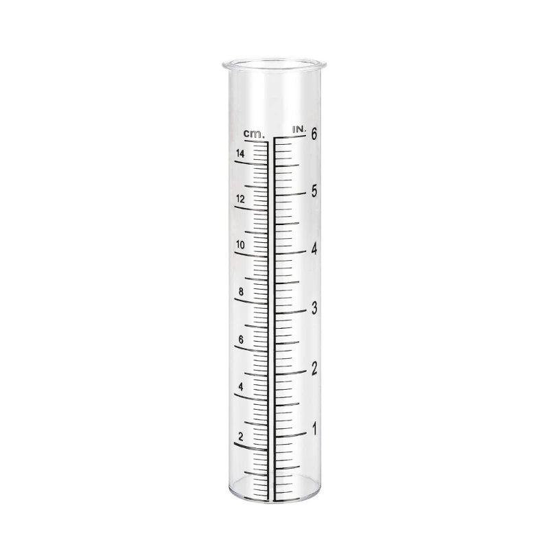 Imagem -04 - Vidro Rain Gauge Substituição Tubo com Lip Crack-proof Rain Meter Fácil de Ler Quintal ao ar Livre Jardim Capacidade