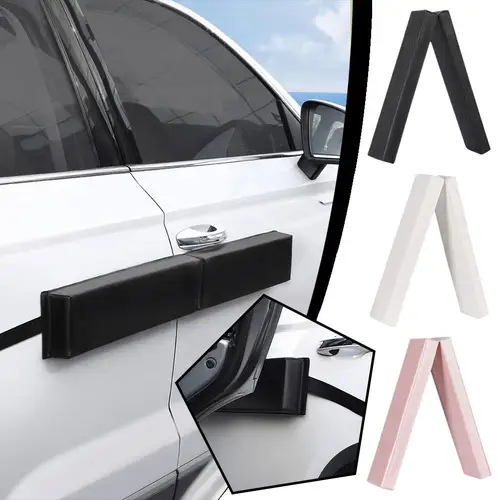 Imagen 2 del producto Protector de puerta de coche de 98x11x4CM, estilo magnético plegable conectado, Protector de borde lateral del cuerpo, tiras de protección decorativas antiarañazos