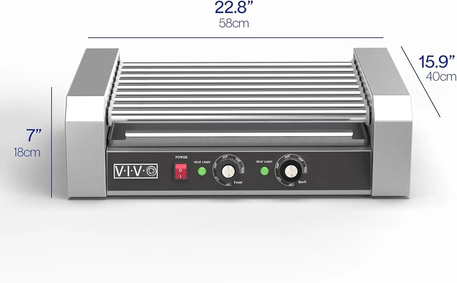 الكهربائية 24 هوت دوج 9 الأسطوانة شواء دفئا، الفولاذ المقاوم للصدأ، التجارية والمنزلية 1200 واط آلة الغذاء مقطورة شاحنة الغذاء