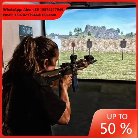 Commercial Indoor Interactive Projector Game Machine Gun Shooting Games Simulator By Toy Gun