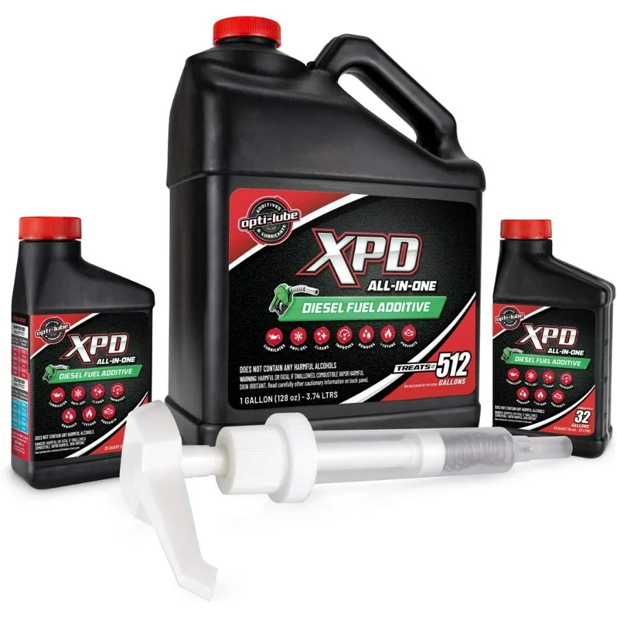 

Присадка для дизельного топлива XPD AllSeason, 1 галон, с ручным насосом с аксессуарами и стандартными аксессуарами для бутылок