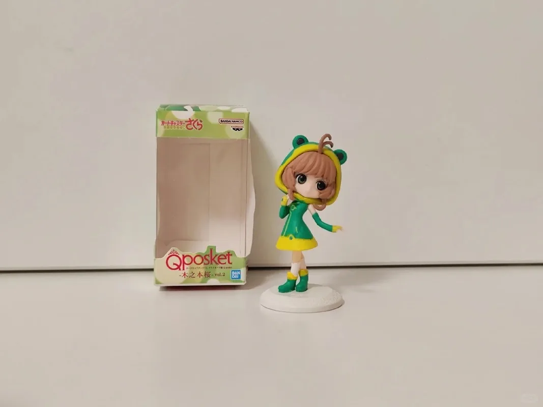 Echte Bandai Cardcaptor Sakura Q Posket Mini-actiefiguur Sakura Series 2-collectie Decoratie Ornament Model Speelgoedgeschenken