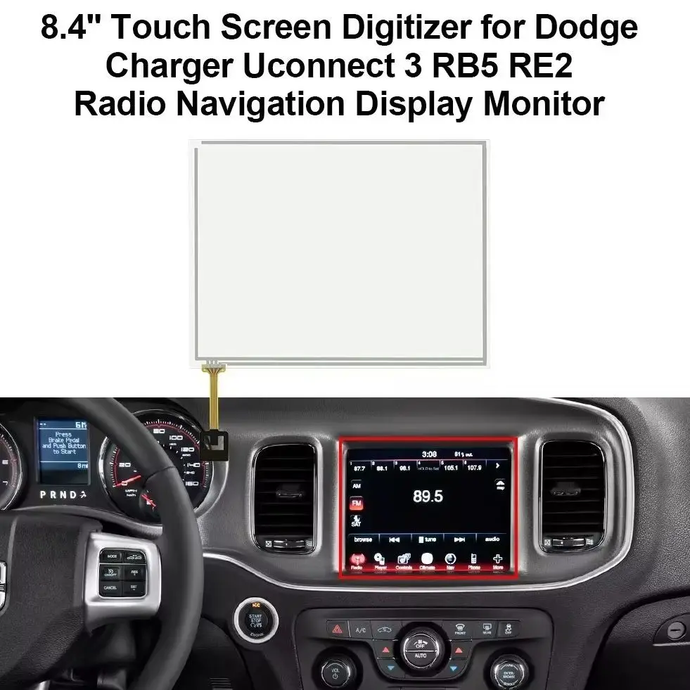

Дигитайзер с сенсорным экраном 8,4 дюйма для Dodge Charger Uconnect 3 RB5 RE2 Radio Navi Unit
