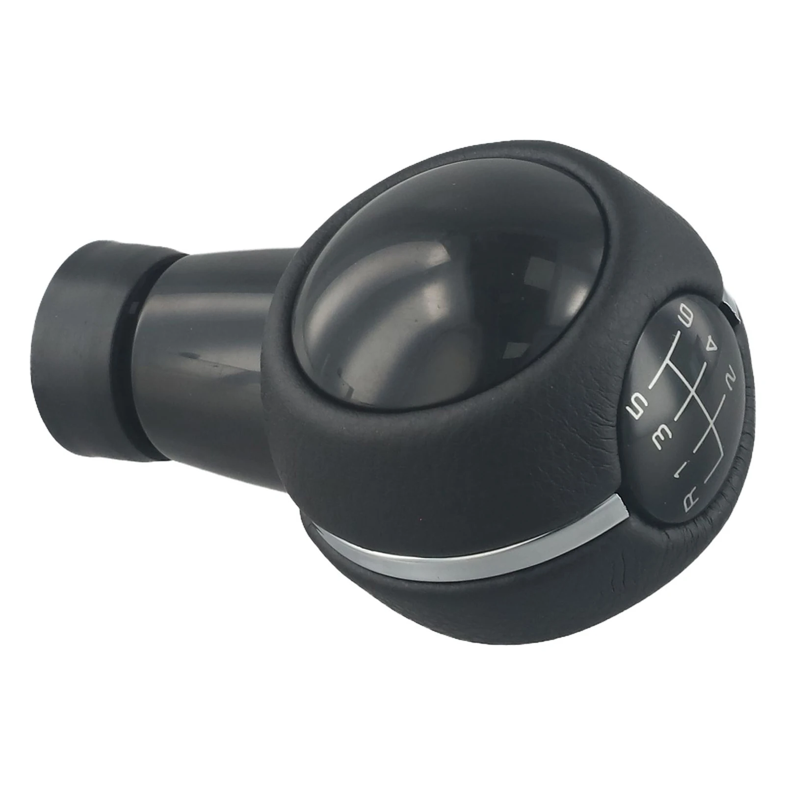 

Black 6 Speed Gear Shift Mini Gear Shift Ergonomic Design Improved Grip PU Leather Smooth Shifting High Quality Plastic
