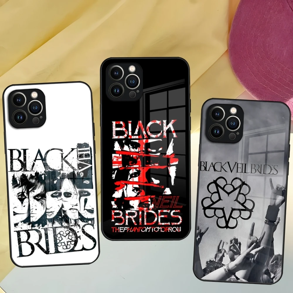 حافظة لهاتف آيفون 16 15 14 12 11 13 Pro Max Mini 8 X Xr Xs Puls غطاء زجاجي أسود