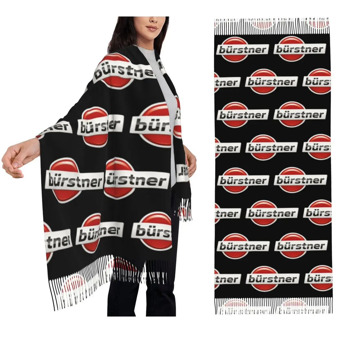 

Burstner Caravan Scarf Tassel Scarves Women Soft Warm Shawls and Wraps Long Fall Winter Shawl Wrap
