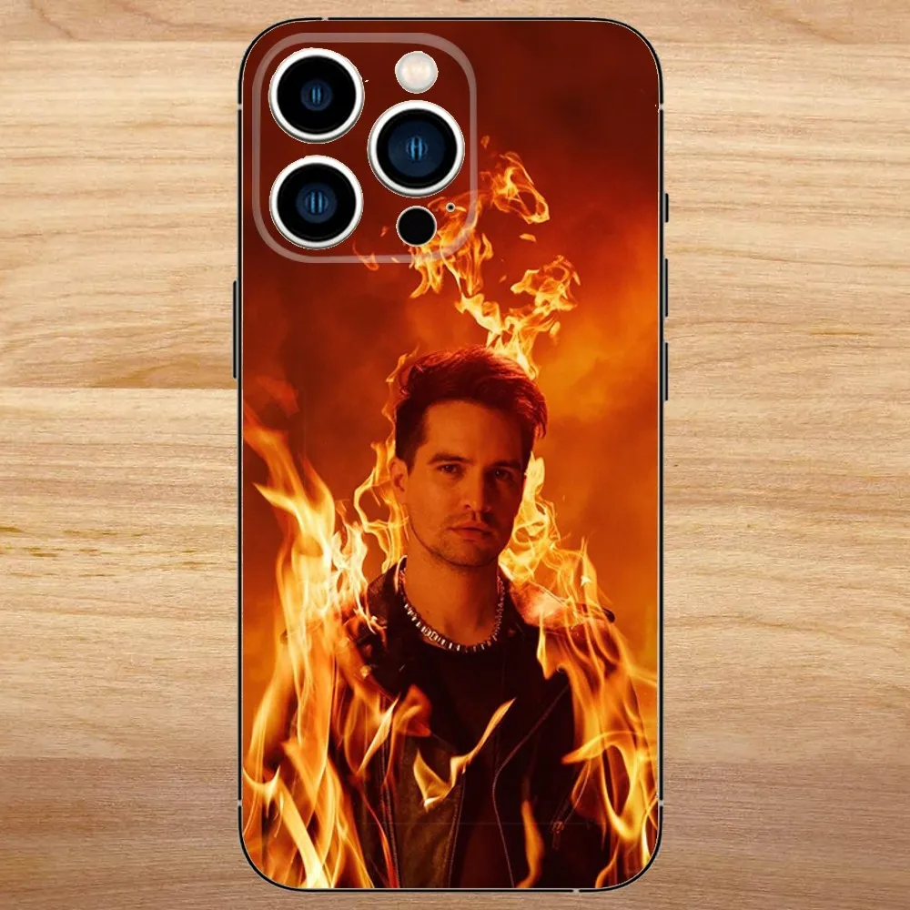 Panic At The Disco Phone Case For iPhone15,14,13,12,11,Pro,Max,Plus,Mini,X,XS,XR,8,7,6,S,Plus,SE Soft Black Case