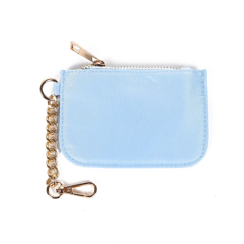 Nylon Fabric Pouch Waterproof Coin Purse Portable Card Holder Wallet Purse ID Holder Zipper Wallet Outdoor Coin Money Bags