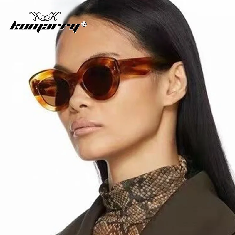 

KUMARRY Men/Women's Sunglasses Vintage Sunglass Steampunk Cat Eye Luxury Brand Designer Sun Glasses lentes de sol mujer UV400