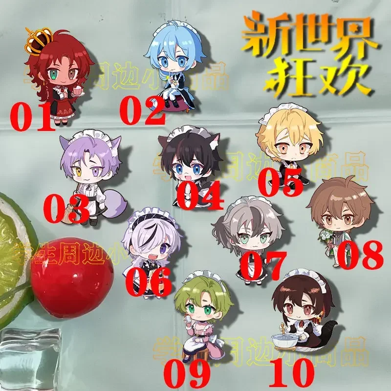 10шт Косплей: Карнавал ‌   Акриловый значок Overture Quincy, мультяшные булавки, украшение «сделай сам», аксессуары для рюкзака, одежды, милый подарок Лолиты