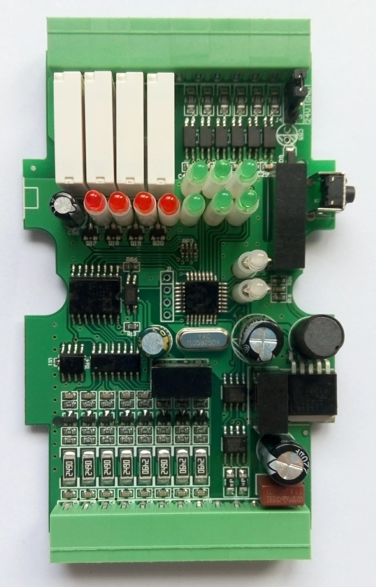 8 Analog Inputs, 6 Switch Inputs, 4 Relay Outputs, Acquisition Module RS485 MODBUS
