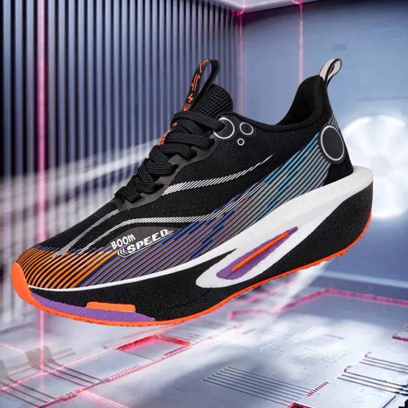 

2026 Professional Carbon Plate Running Shoes Men Women Shockproof Ultra Light Support Marathon Training Sneakers