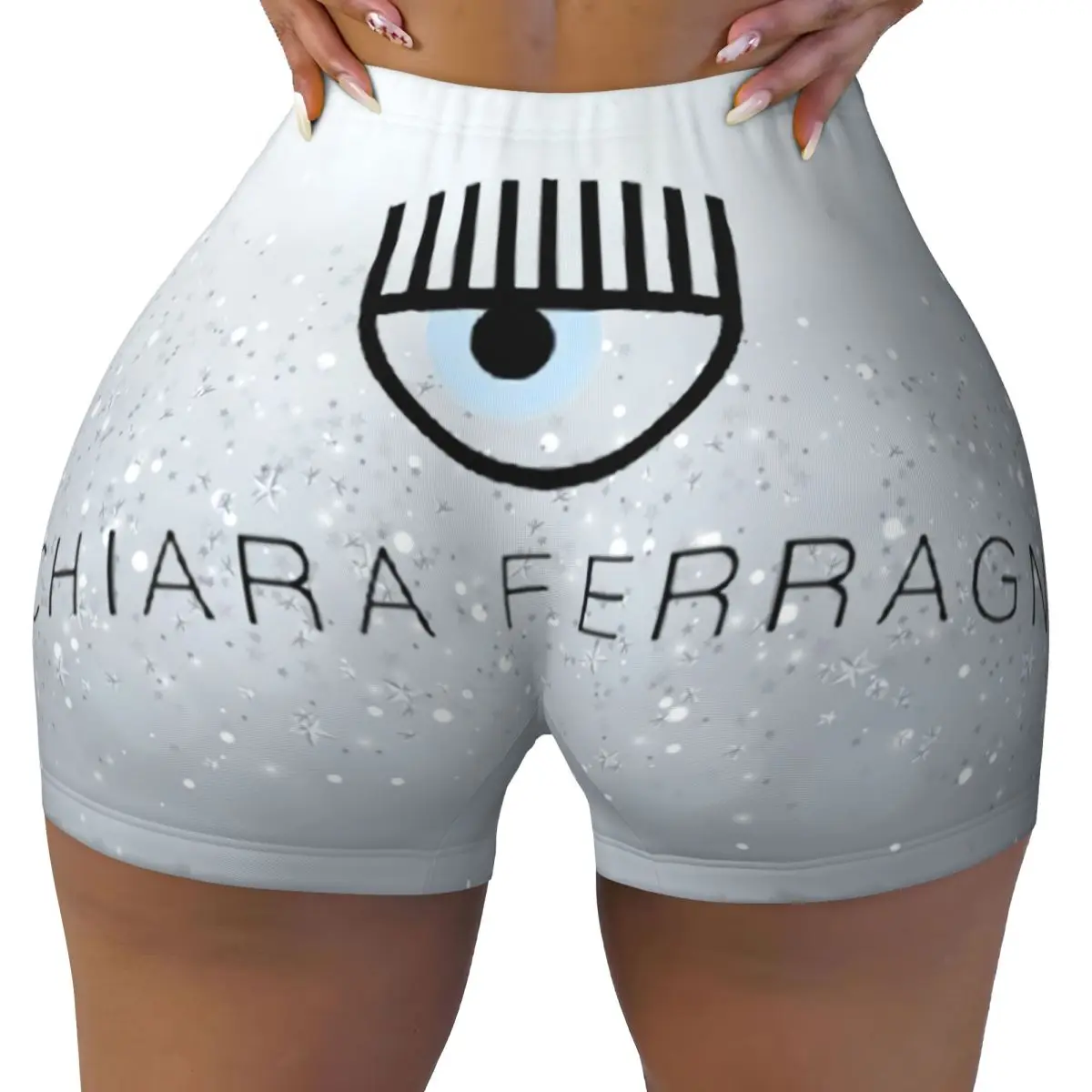 

Custom Women Ferragnis Chiara Workout Yoga Shorts Modern Fashion Gym Athletic Volleyball Biker Shorts