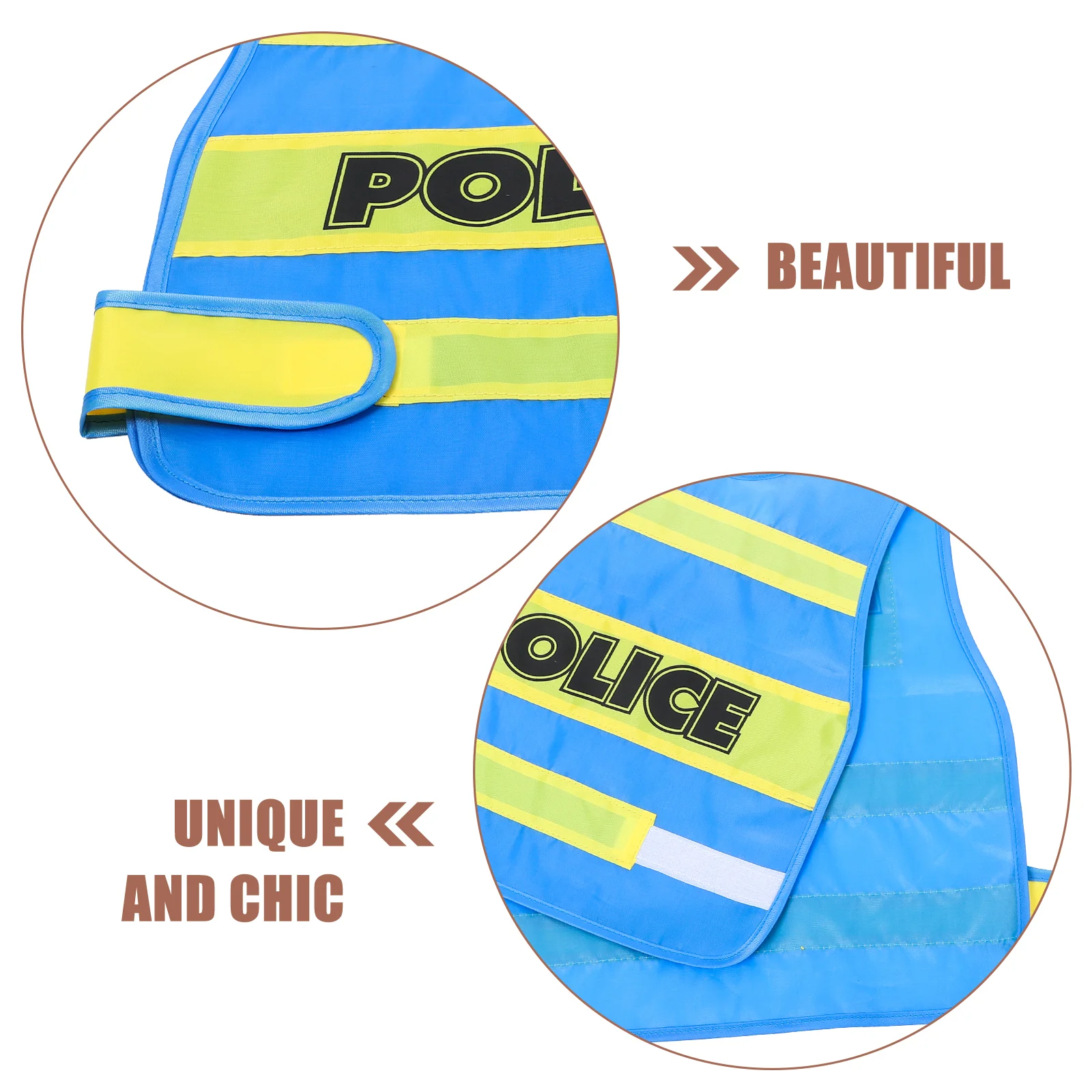 Kids Clothing Police Costume Toddler Vest for Cosplay Children 4250X3350X050CM