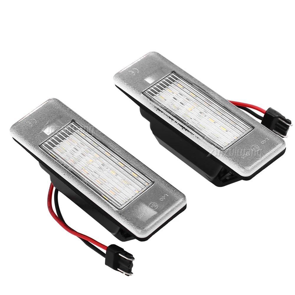 

2 шт. светодиодный светильник номерного знака 2007-2018 для Nissan Qashqai J10 J11 Sport белая лампа OEM: 226511AU310 26510AU300