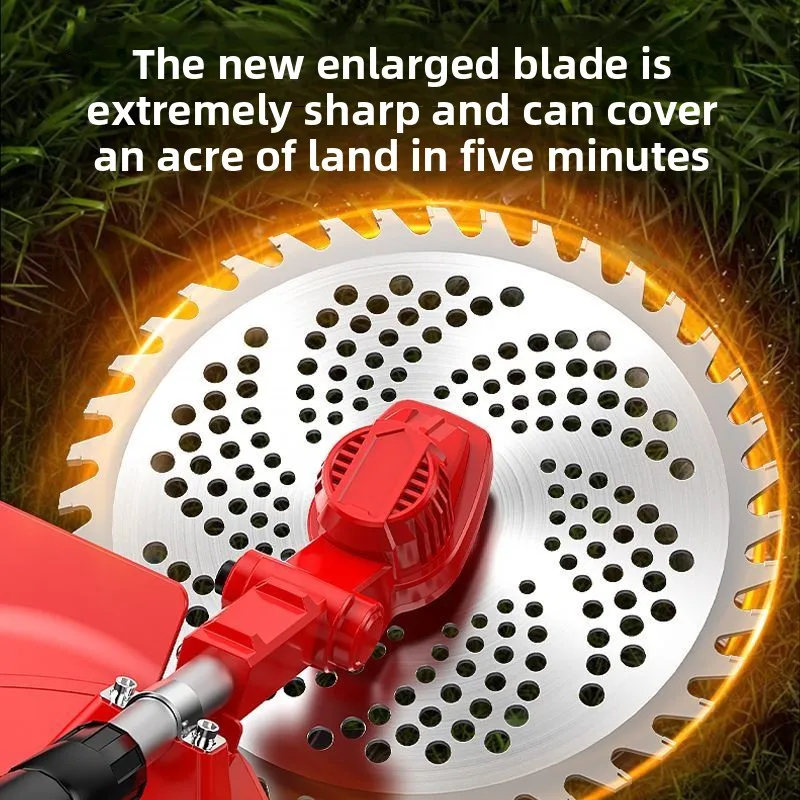 

Электрическая бытовая мощная аккумуляторная литиевая газонокосилка, новая