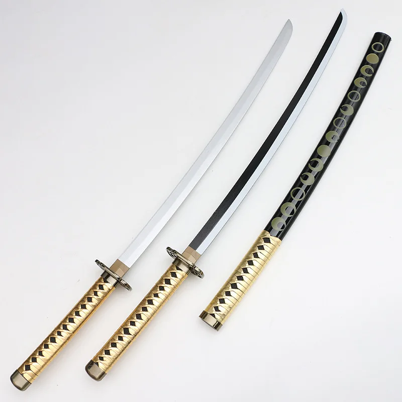 Espada Katana de madera Tohken Ranbu de 106cm/41,73 pulgadas, periféricos de juego de luna creciente con vaina, accesorios de modelo, regalos de disfraz, juguetes al aire libre