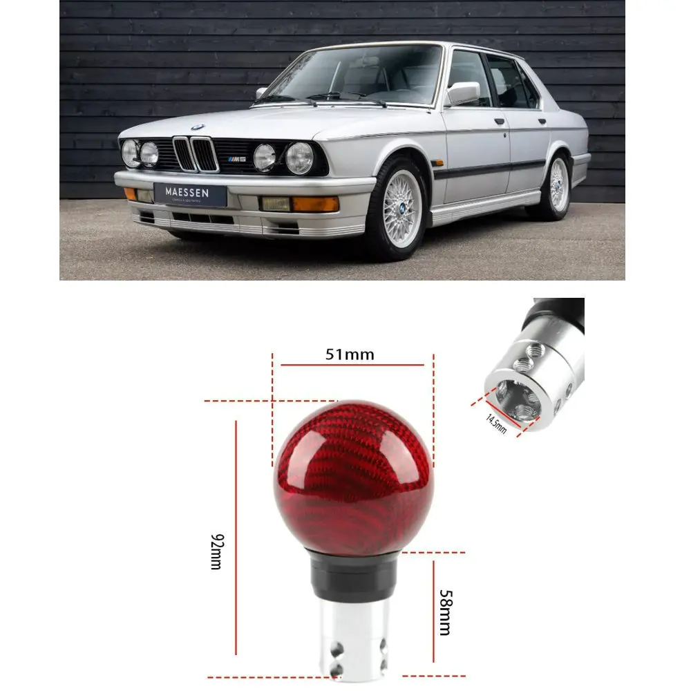 Universal Modified Carbon Fiber Shift Knob For Bmw e28 e34 e39 e60 e61 e32 e38 e92 e91 e93 e39 m4 i8 m3 x5  m5 m8 x6 x7