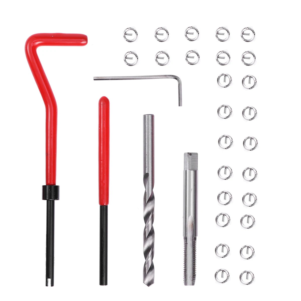 

Thread Repair M6 Threaded Inserts Thread Repair Kit Installation Tools Helicoil Kit Engine Automotive Steel Aluminum