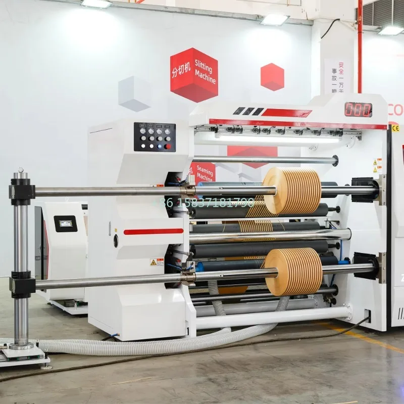 High Speed Paper Slitting Machine Quality Thermal Paper Adhesive Tape Slitting Rewinding Machine Films Foils Cutting Slitter