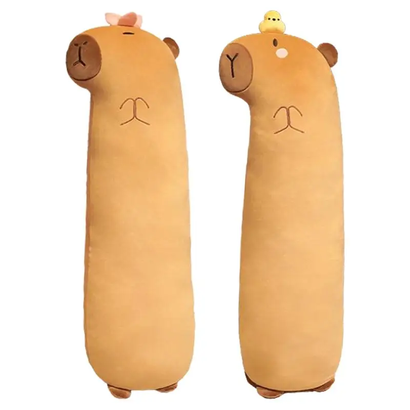 

Capybara Plush Toy Animal Body Pillow Capybara Body Plush For Kids Long Stuffed Pillow Kids Body Capybara Stuffed For KidsRoom