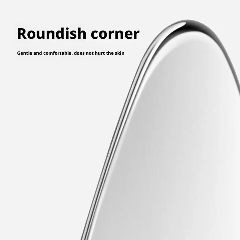 超薄型黒ずみ除去スパチュラ ステンレス製フェイススクレーパー 黒ずみ除去三角形ハート型美容ツール 顔の皮膚洗浄