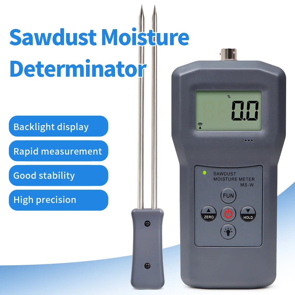 

Portable Grain Moisture Meter MS-G MS-W Digital Hygrometer Sawdust Wood Dust Humidity Content Detector Rapid Measuring Tool