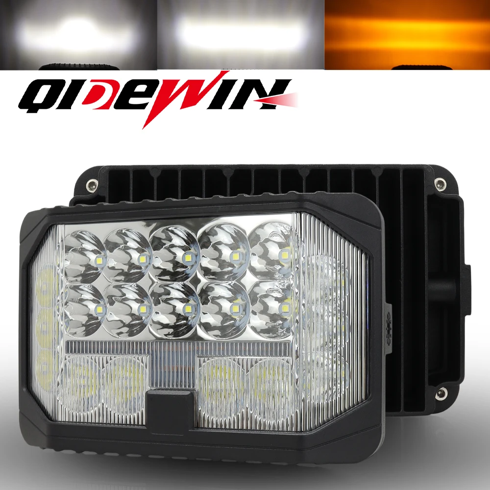 

LED work light 5inch 7inch spotlight for truck offroad vehicle roof light Three side led work lamp car running Driving lights