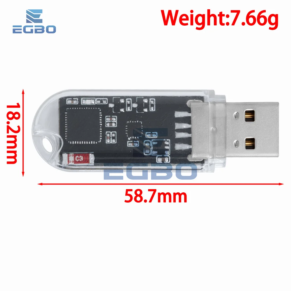 1~10PCS EGBO ESP32 Development Board WIFI BT Module for USB Dongle Hardware Key 4MB Flash CH343P MINI USB Flash Disk Tools