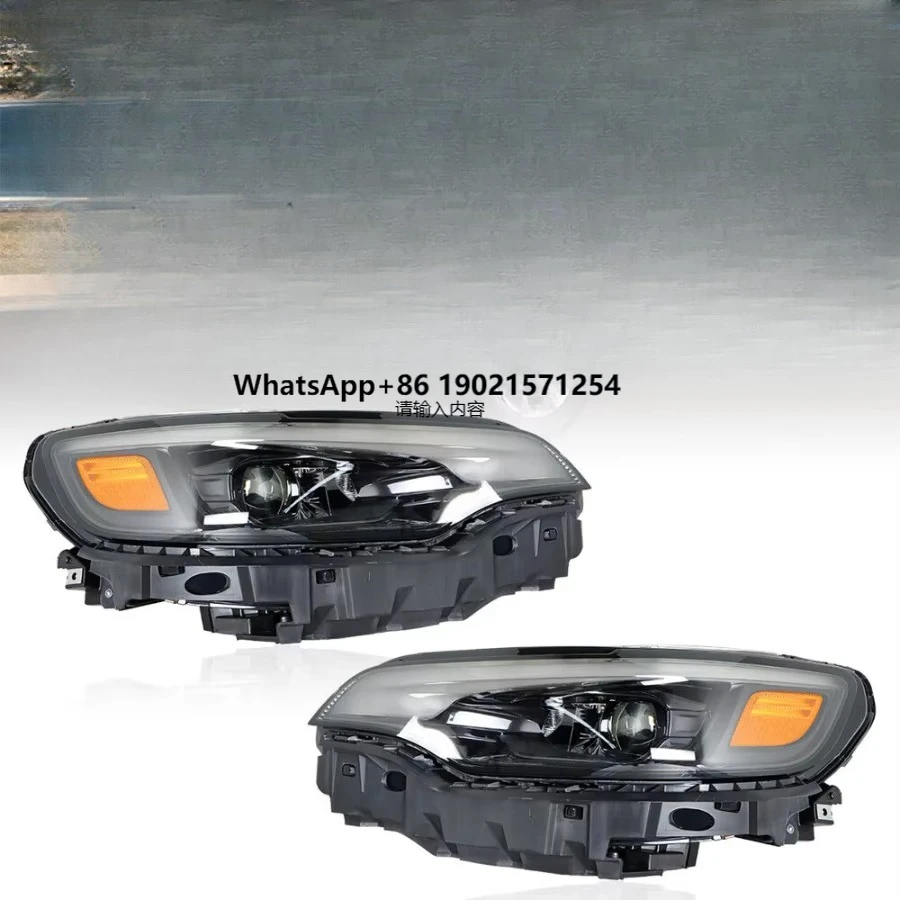 

For 2019-2022 Jeep Cherokee Led Headlight Assembly Black Left+right Side 68275944AK 68275945AK 68275948AJ 68275949AJ