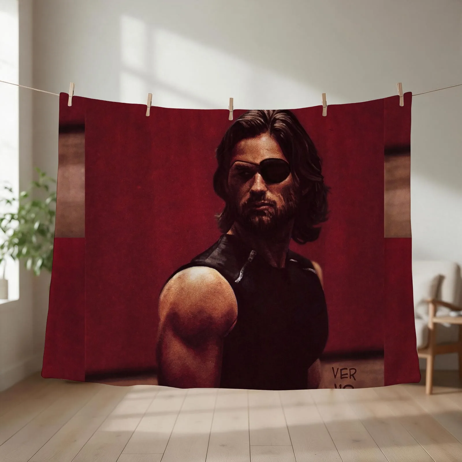 Kurt Russell Throw Blanket couch cozy soft plush fuzzy picnic outdoor blanket