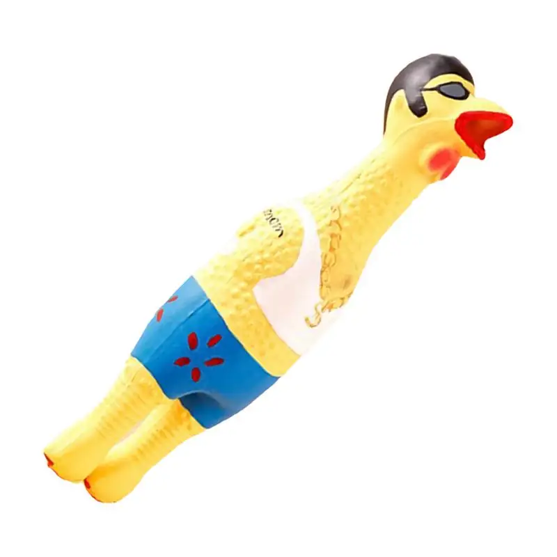 

Screaming Chicken Dog Toys Interactive Pet Squeaker Novelty Chicken Pet Dog Toy Squawking Screaming Shrilling Chicken For Cat