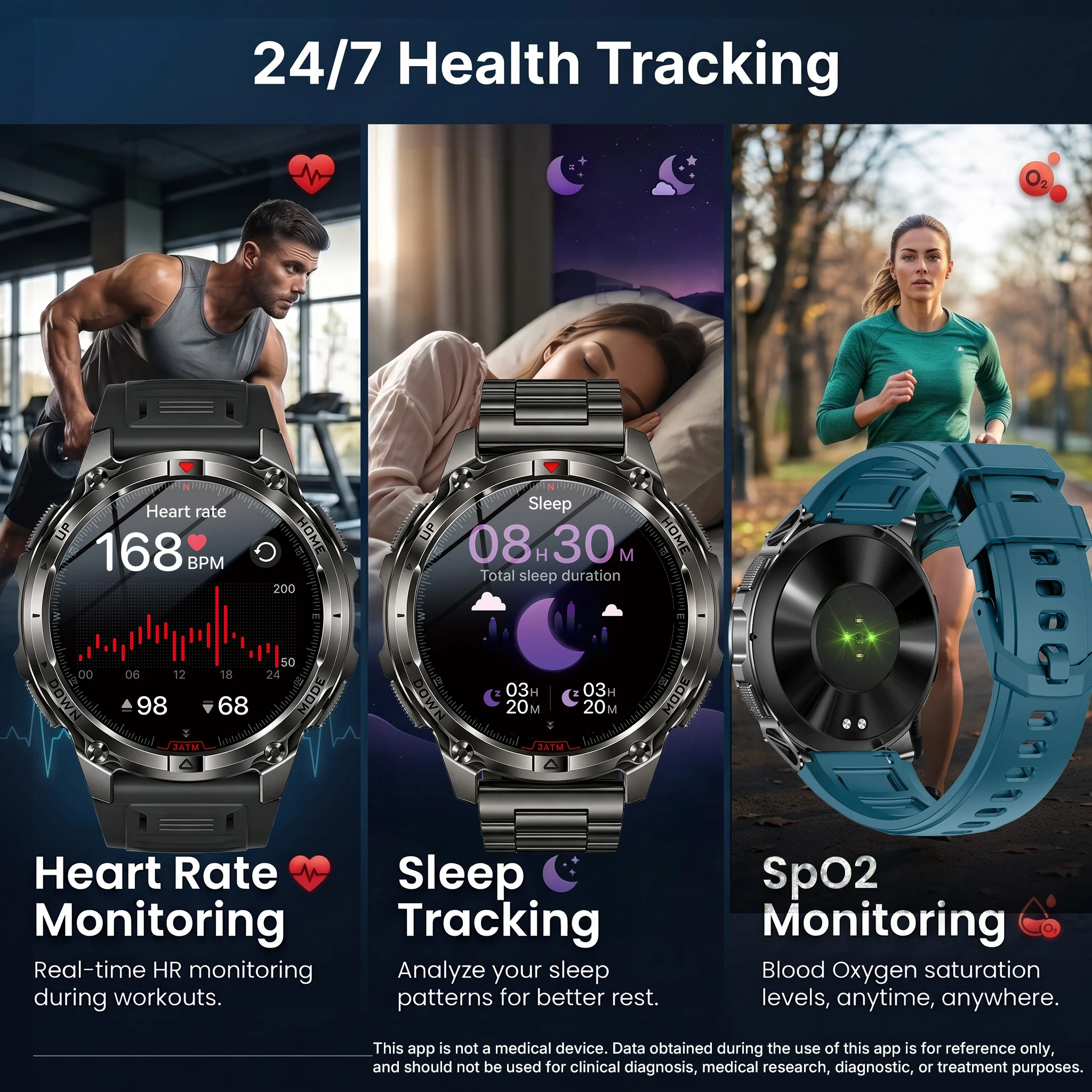 New Upgrade GPS Outdoor Sport SmartWatch Men With 10ATM Swim Waterproof Compass Altimeter 1.46