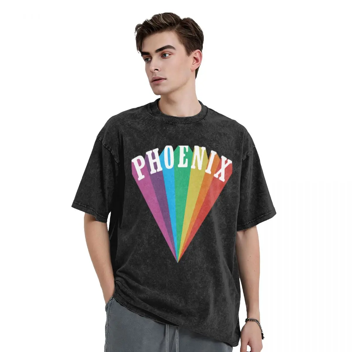 

Phoenix Rainbow 2.0 T-Shirt oversizeds graphic t shirt vintage new edition t shirts for men