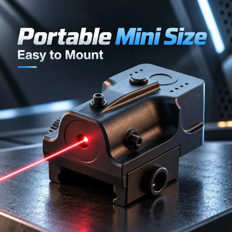 Mini Rail Mount Beam Indicator, Nylon Four-way Tunable Ornament with Stable Lock for Hobby Collection