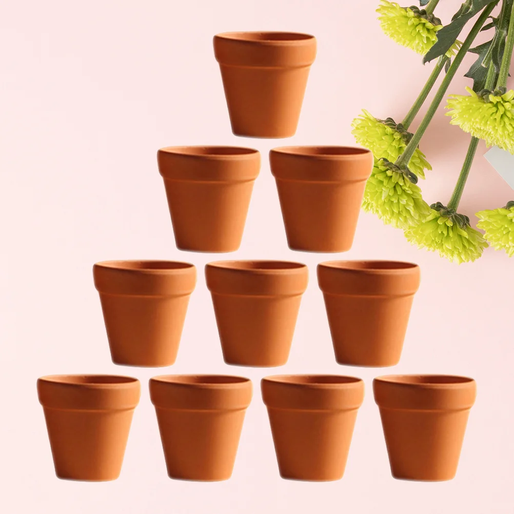 

20Pcs Red Ceramic Flower Pots Small Terracotta Planters for Succulents Cactus Nursery Indoor Plants Crafts Wedding Favor Decor