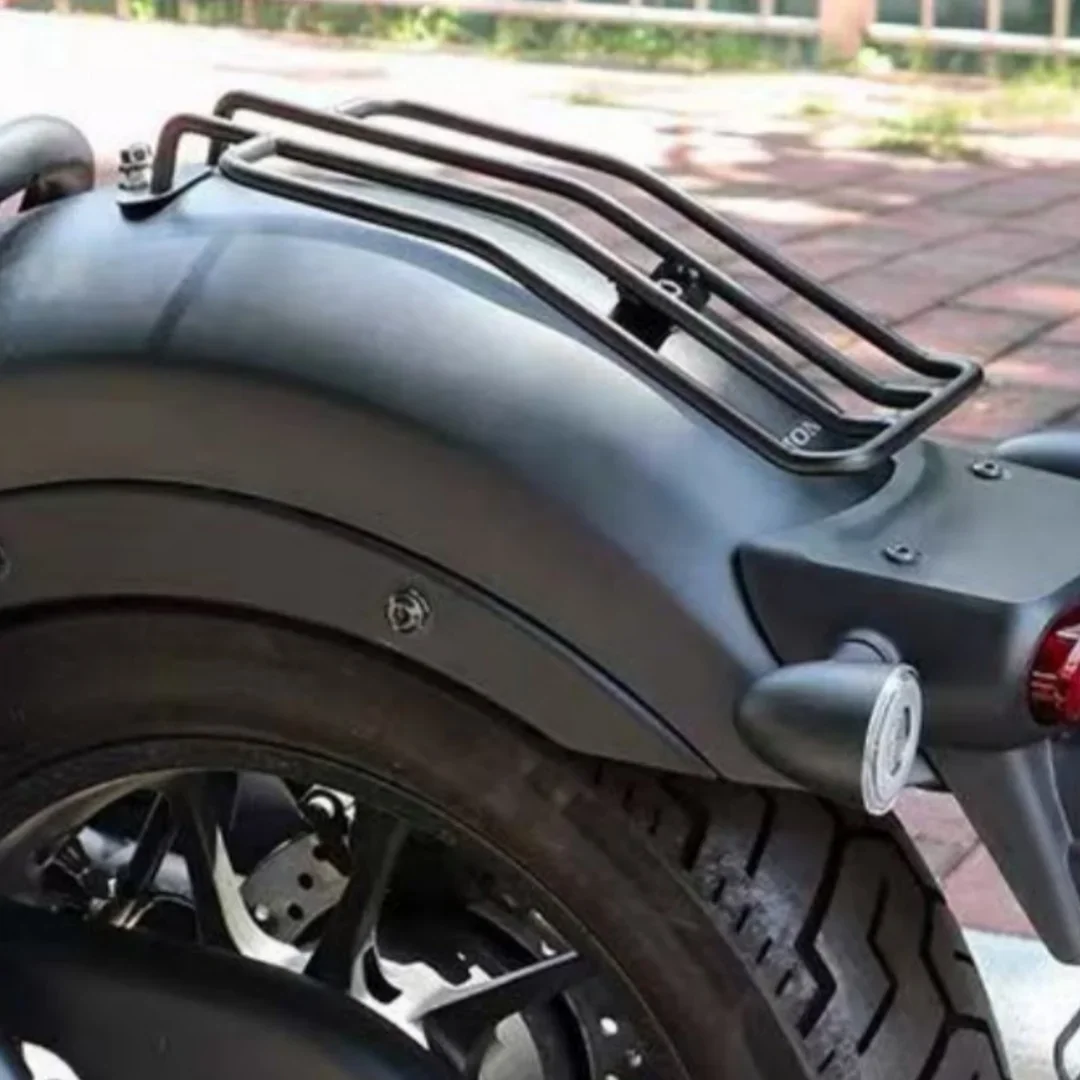 FOR Matte Black Vintage Rear Rack CM300/CM500 Motorcycle Cargo Platform with Optional Backrest And Passenger Handrails Modified