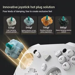 2pcs K-Silver JS20 TMR Hot Swap Joystick for Mechanic G5Pro V2 G6Pro Game Controller TMR Joystick Multiple Tactile Options