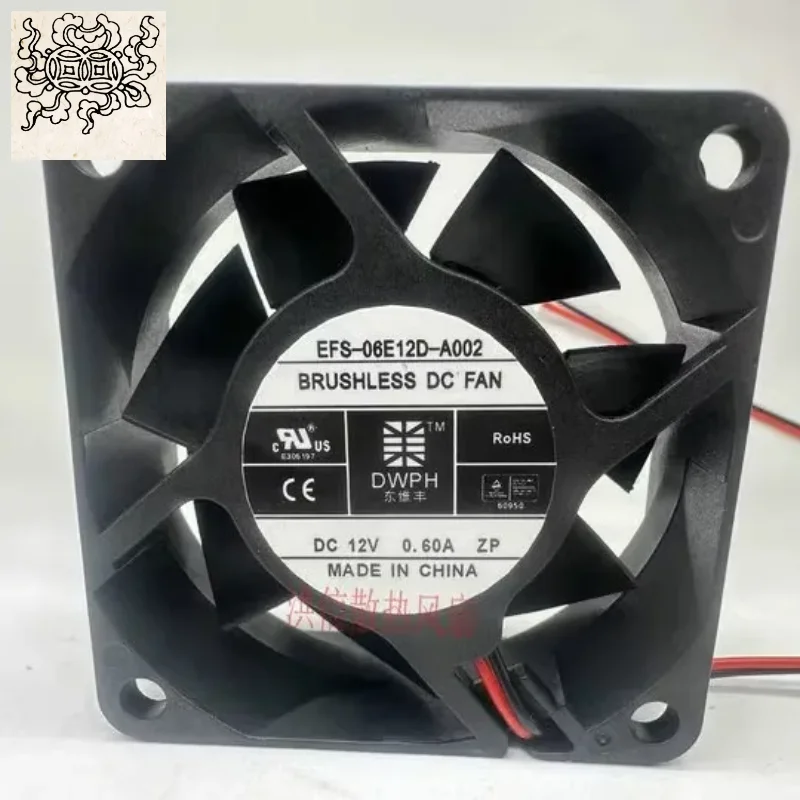 

Ltsf For DWPH EFS-06E12D-A002 DC 12V 0.60A 60x60x25mm 3-Wire Server Cooling Fan