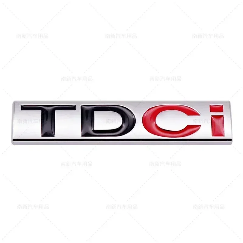 3D Metal TDCI Letters Car Rear Trunk Emblem Badge Sticker Decals For Ford Kuga Explorer Transit Accessories