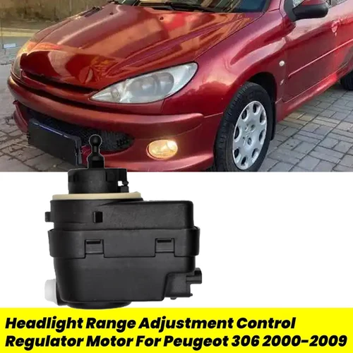 Imagen 2 del producto Motor regulador de control de ajuste de rango de faros de coche 6224C0 9632162280   Para Peugeot 206 306 406 1998-2009 9602407480