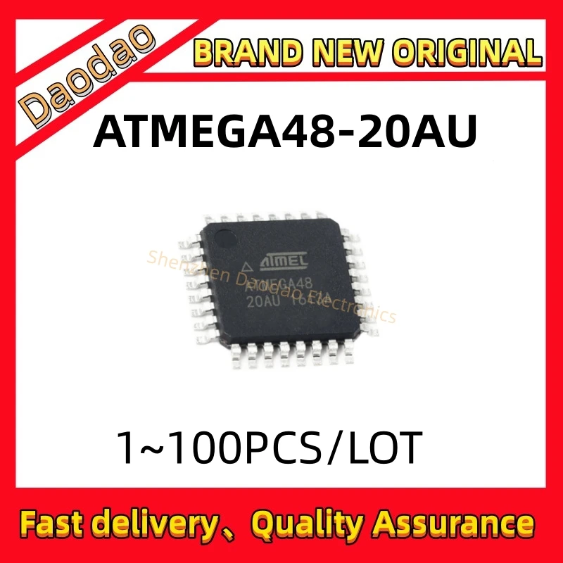 Quality New ATMEGA48-20AU ATMEGA48-20A ATMEGA48-20 ATMEGA48 ATMEGA IC chip 32-TQFP