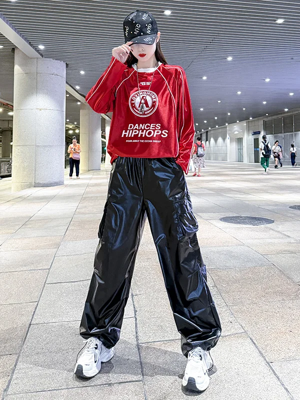 Shiny Sequin Jazz Dance Outfit Unisex Stage Performance Clothing Hip Hop Street Dance Style for Women And Men