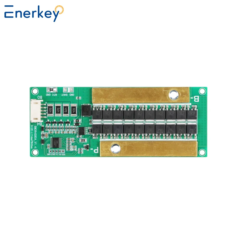 Enerkey 3S 4S 80A Li-ion Lifepo4 Lto Battery Charger Protection Board 18650 BMS For Drill Motor 12.6V/14.8V Enhance/Balance