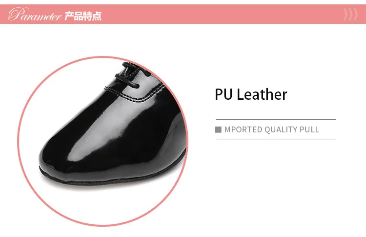 Herren Standard-Tanzschuhe, Ballsaalschuhe aus Leder, niedriger Absatz, Übungs- und Wettkampfschuhe, moderne Tanzschuhe für Kinder, Jungen, Tanz-Sneaker – Detail 3