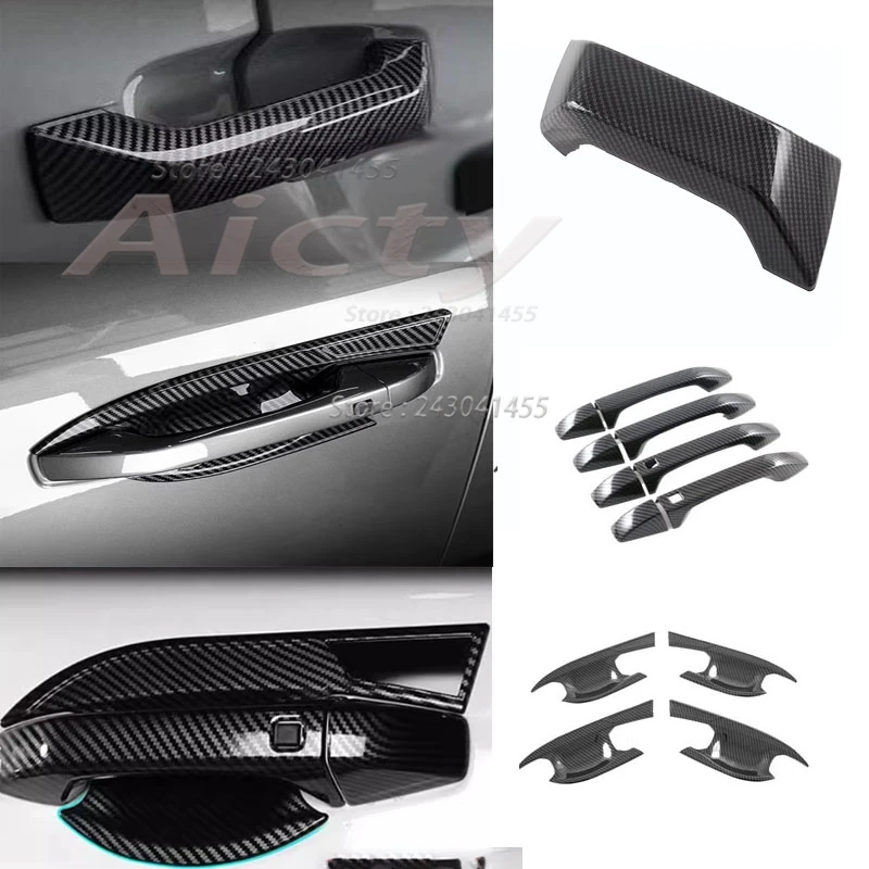 Para Ssangyong Torres 2022 2023 Accesorios Exteriores Cubierta de la manija de la puerta lateral Embellecedor de la cubierta de la manija de la puerta trasera Protector adhesivo para la manija de la puerta trasera