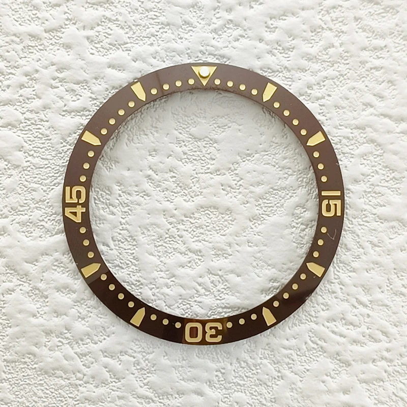 38Mm Gekantelde Cijferige Keramische Horloge Bezel Inzetstuk Past 40Mm Sub Heren Horlogekasten Binnenste Diameter 30.5Mm Ring Vervangen Accessoires